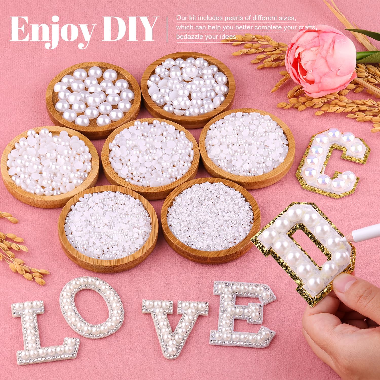16500Pcs White Flatback Pearls - Art Craft Kit のレビューと価格