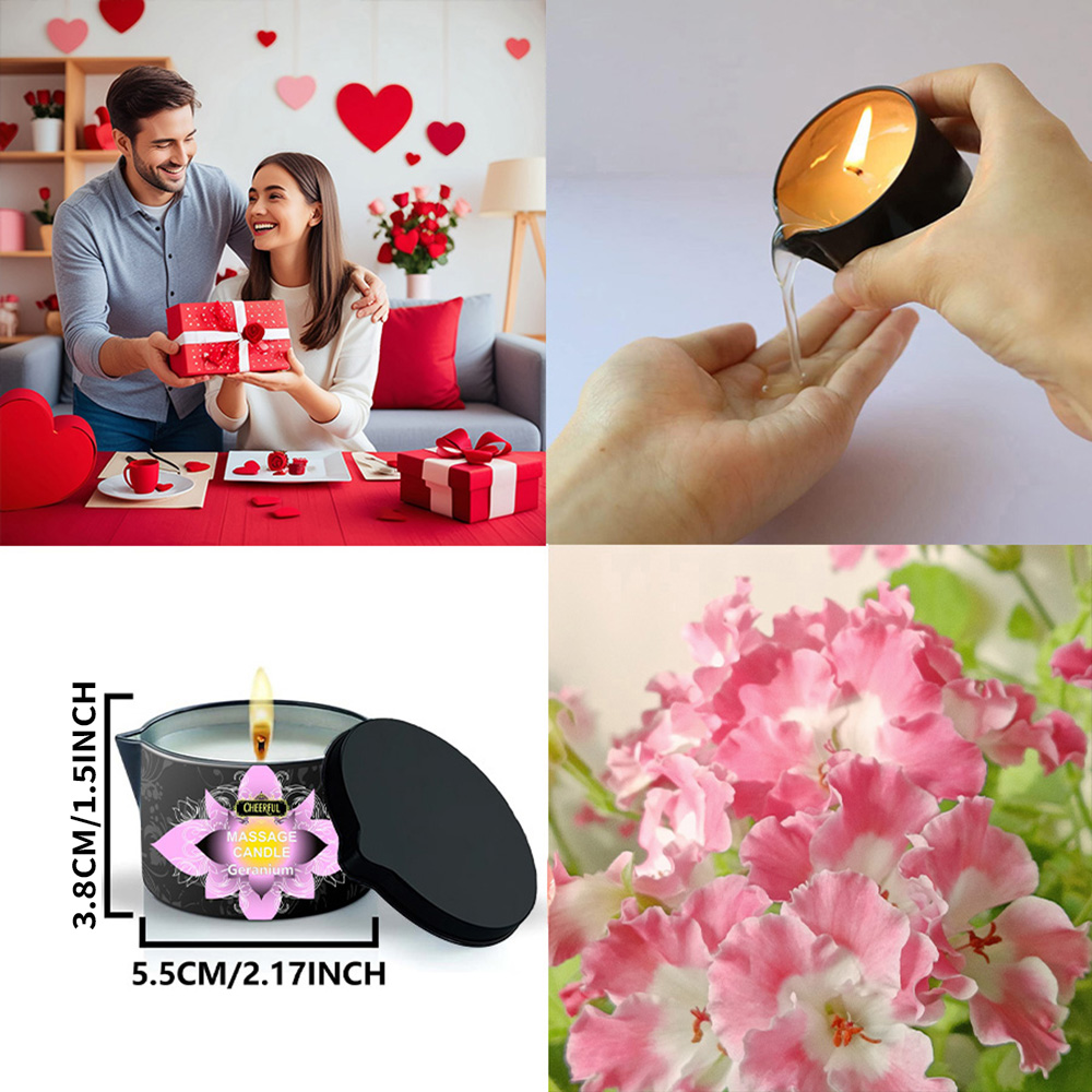 Geranium Massage Oil Candle 2o - Soy Candle Fragrance Oil のレビューと価格