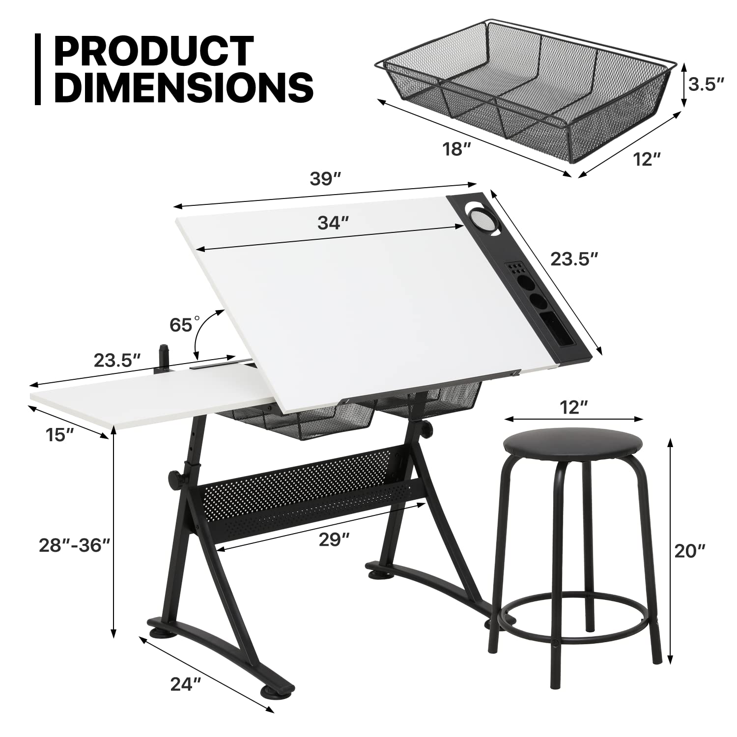 Adjustable Drafting Desk with  - Art & Craft Voucher Code のレビューと価格