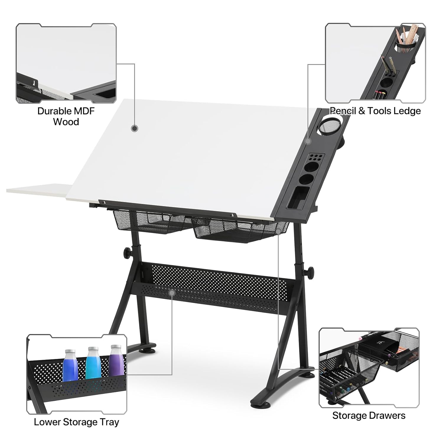 Adjustable Drafting Desk with  - Art & Craft Voucher Code のレビューと価格