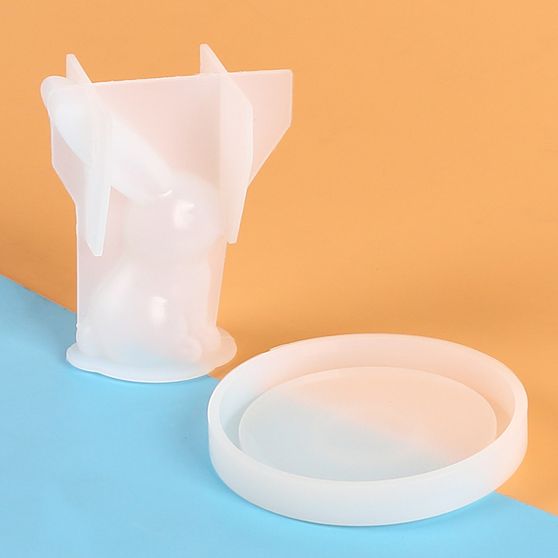2Pcs 3D Bunny Ring Holder Sili - Art Craft Rabbit のレビューと価格