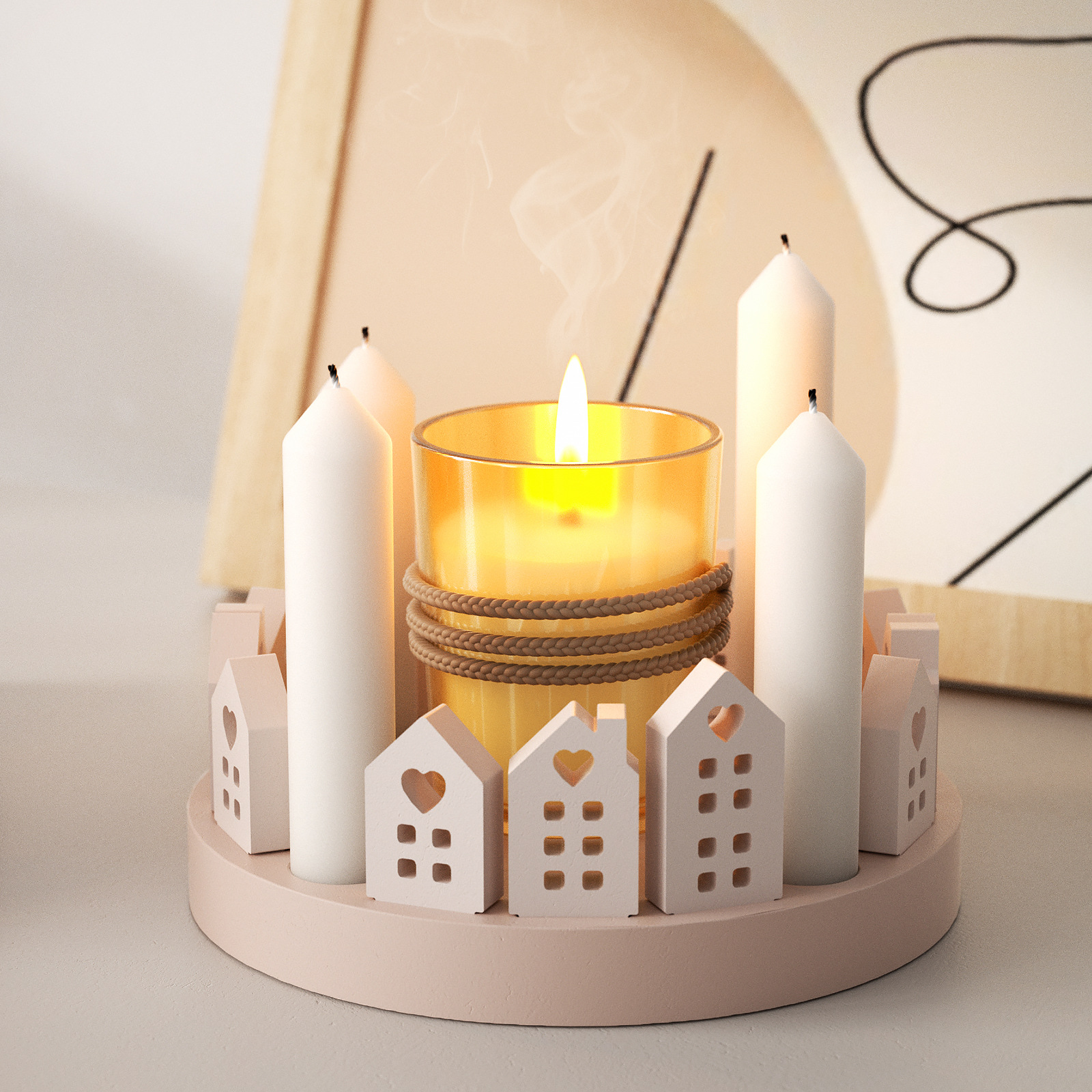 Hollow House Rabbit Candle Hol - Art Craft Rabbit のレビューと価格