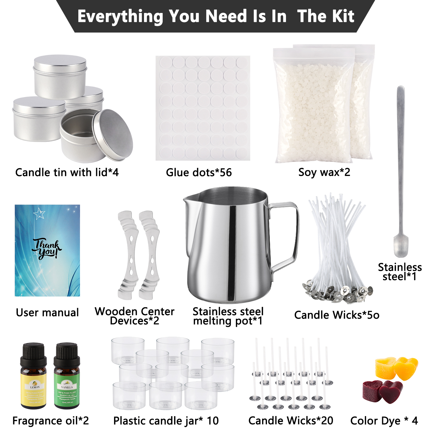 Simple DIY candle-making set,  - Soy Candle Fragrance Oil のレビューと価格