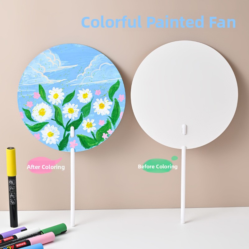 DIY Hand-Painted Fan Paper for - Art Craft For Kindergarten のレビューと価格
