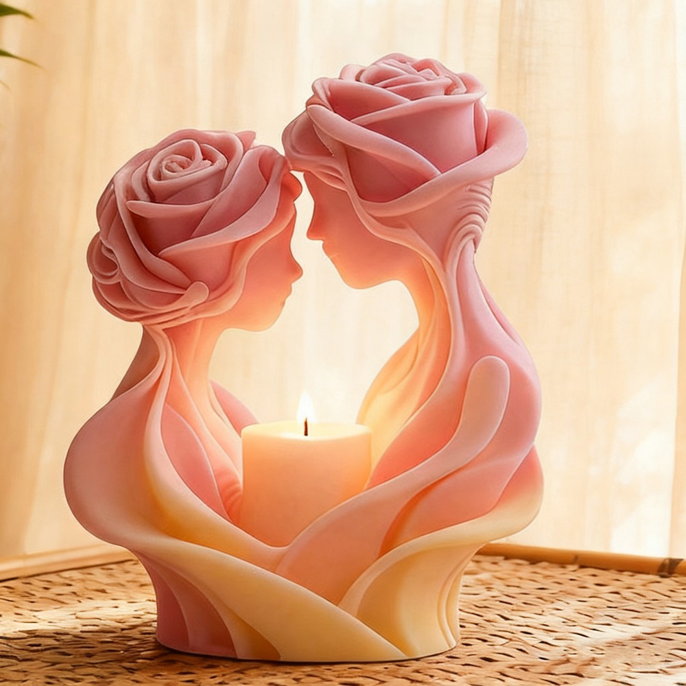 Romantic Candle Mold, Rose Lov - Art Craft Show のレビューと価格
