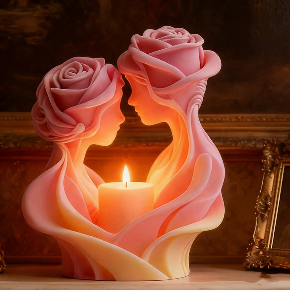 Romantic Candle Mold, Rose Lov - Art Craft Show のレビューと価格