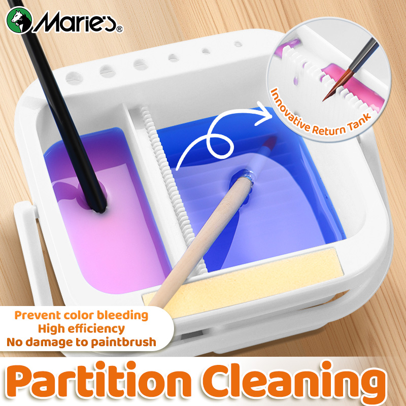 Marie's White Paint Brush Clea - Watercolor Brush Pen のレビューと価格