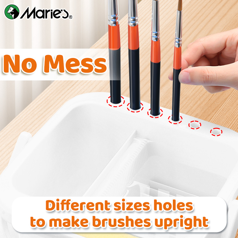 Marie's White Paint Brush Clea - Watercolor Brush Pen のレビューと価格