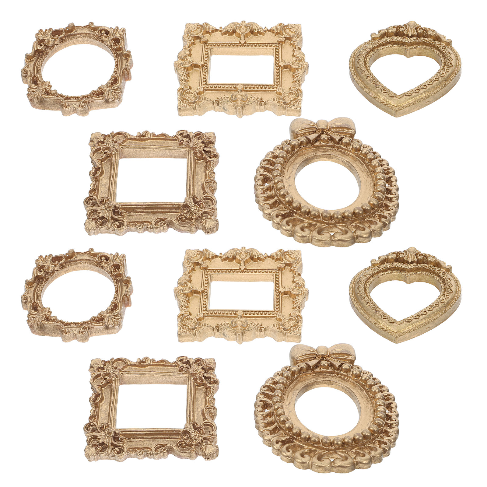 10Pcs Vintage Mini Gold Frames - Art Craft Gallery のレビューと価格