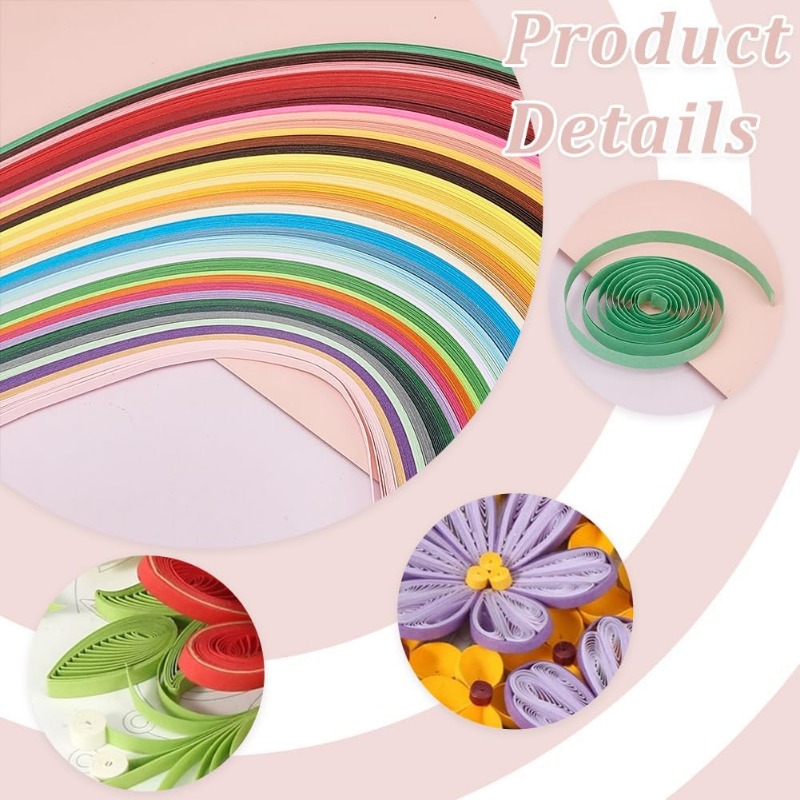 1Set 12 Pcs Quilling Paper Ste - Quilling Paper Strips のレビューと価格