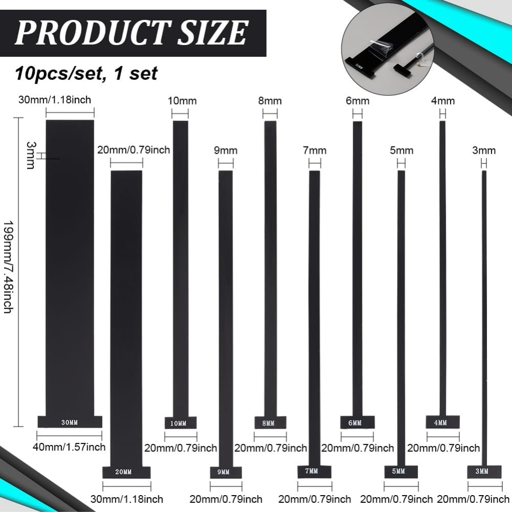 10pcs Acrylic Bookbinding Spac - Bookbinding Supply Kit のレビューと価格