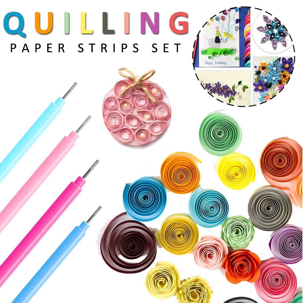 Colorful 100pcs/pack Quilling  - Quilling Paper Strips のレビューと価格
