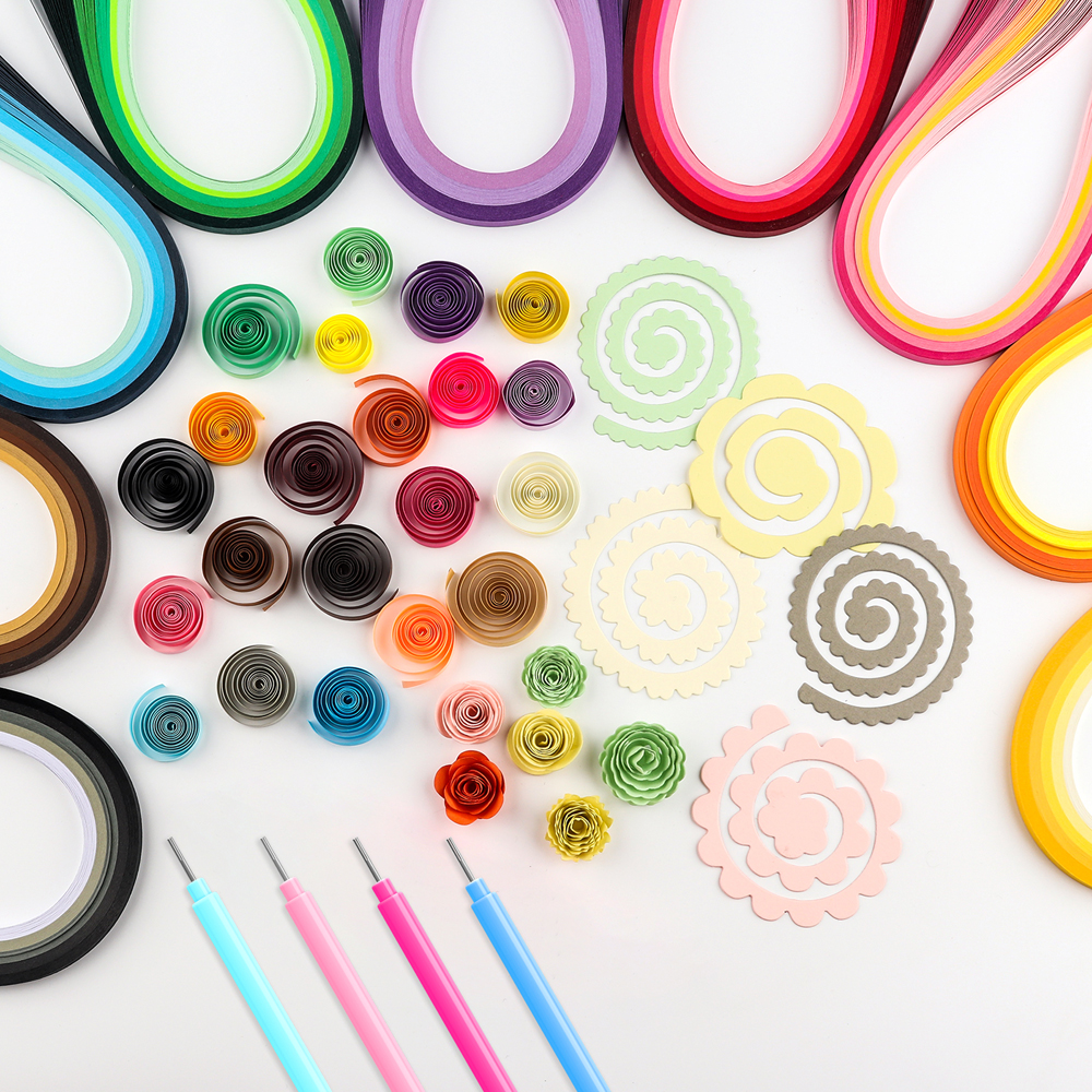 Colorful 100pcs/pack Quilling  - Quilling Paper Strips のレビューと価格
