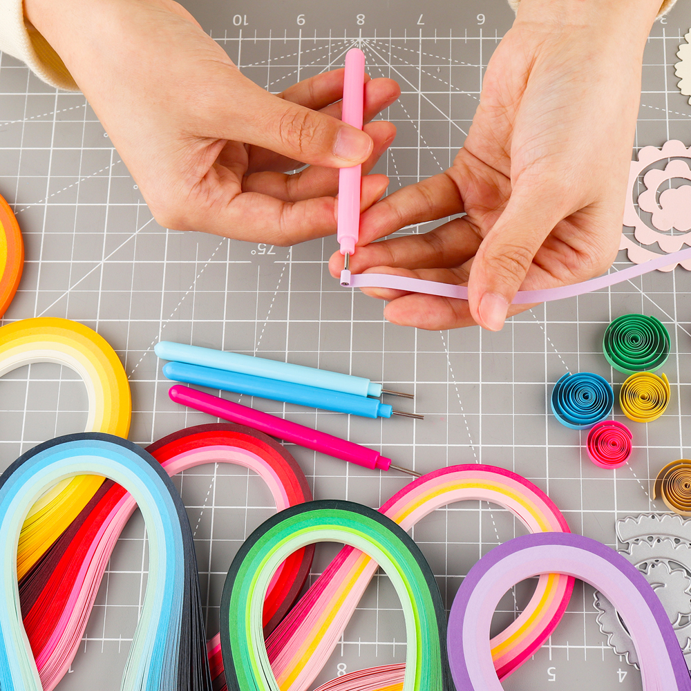 Colorful 100pcs/pack Quilling  - Quilling Paper Strips のレビューと価格