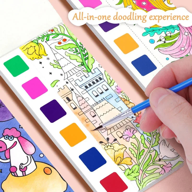 Portable Watercolor Book Set - - Art Craft Kits For Kids のレビューと価格