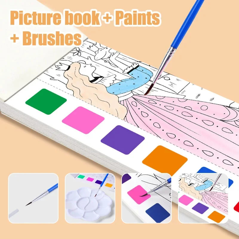 Portable Watercolor Book Set - - Art Craft Kits For Kids のレビューと価格