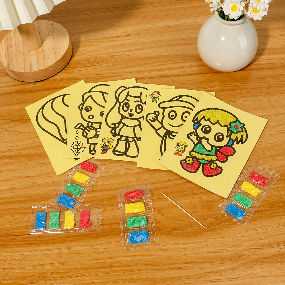 Childrens DIY Sand Art Kit Car - Art Craft For Preschool のレビューと価格