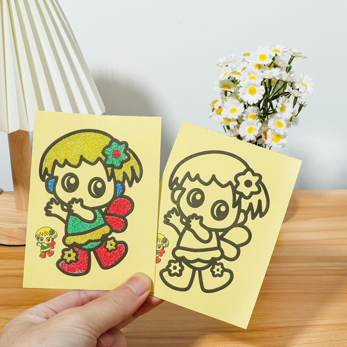 Childrens DIY Sand Art Kit Car - Art Craft For Preschool のレビューと価格
