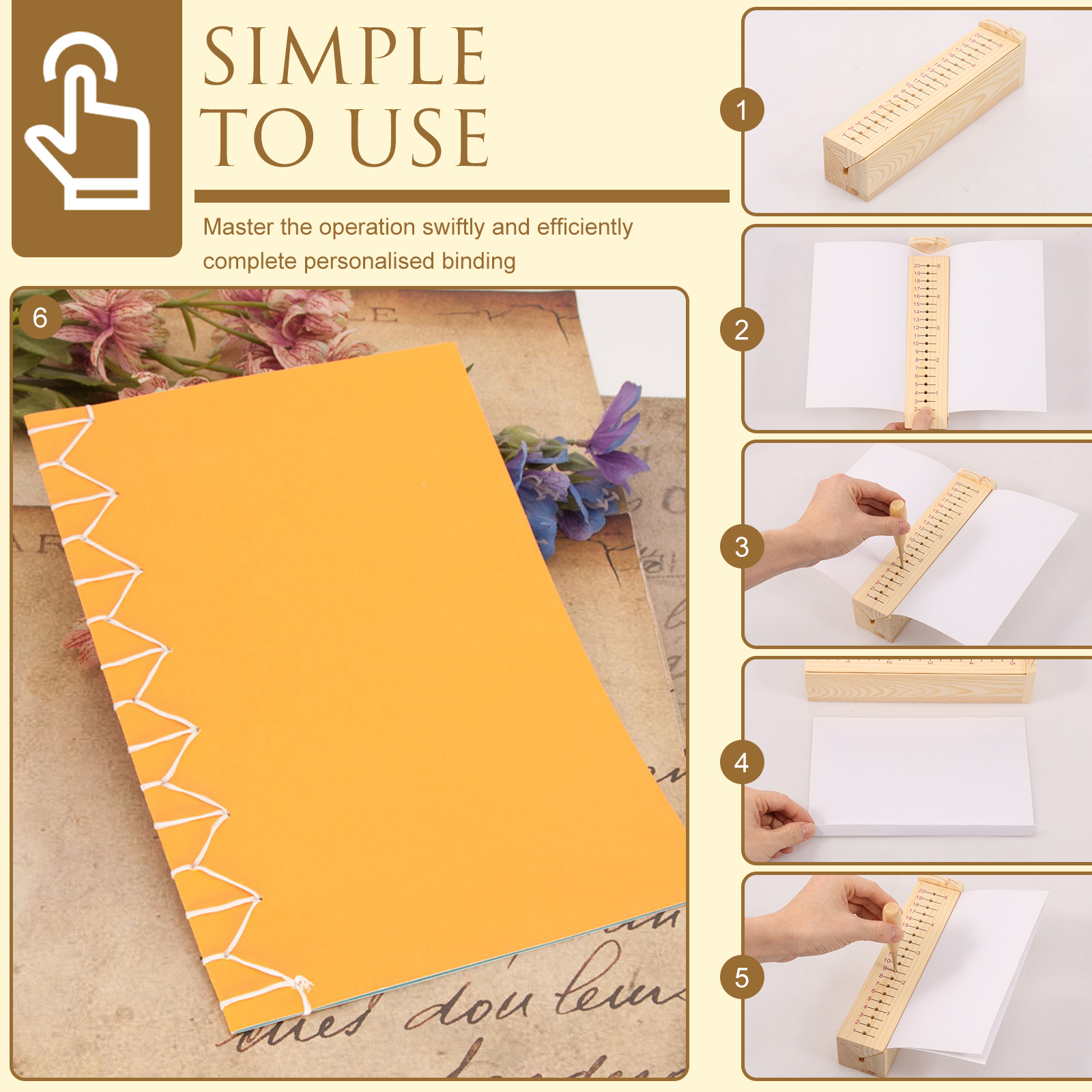 Wood Bookbinding Punching Crad - Bookbinding Supply Kit のレビューと価格