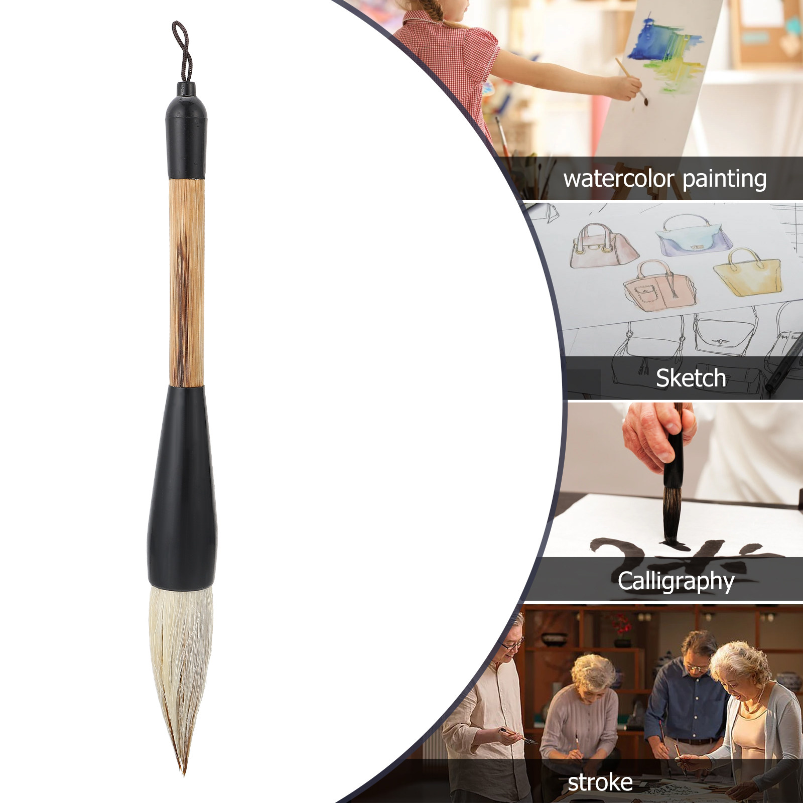 1Pcs Wolf and Goat Hair Large  - Watercolor Brush Pen のレビューと価格