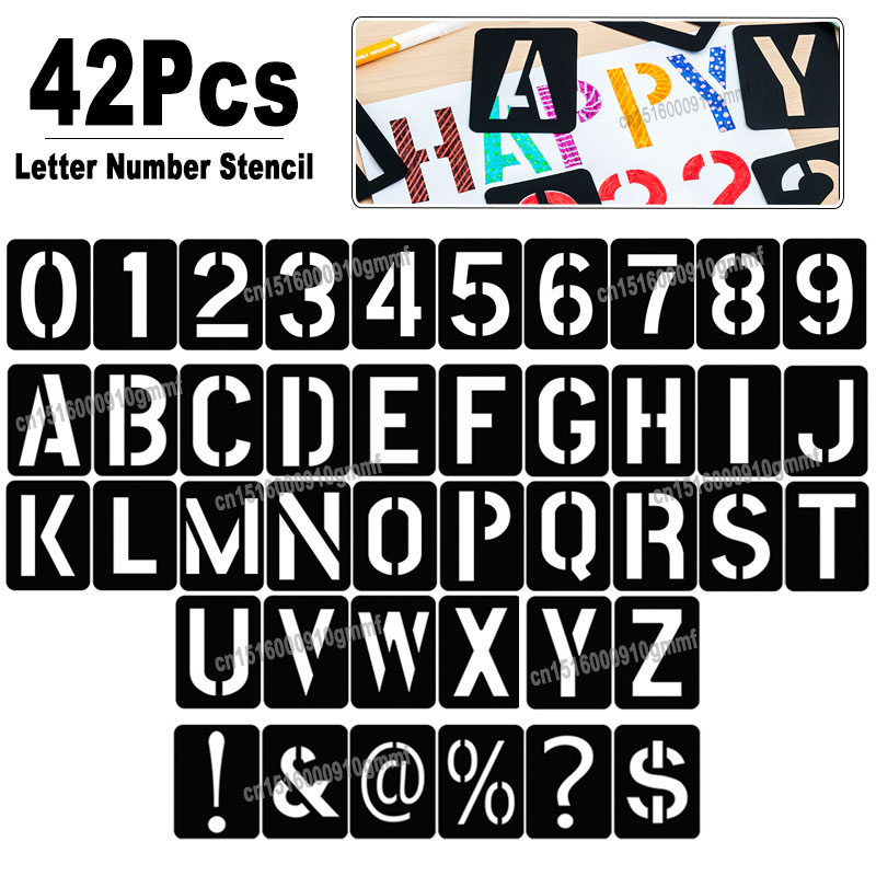 42Pcs Reusable Plastic Alphabe - Letter S Art Craft のレビューと価格