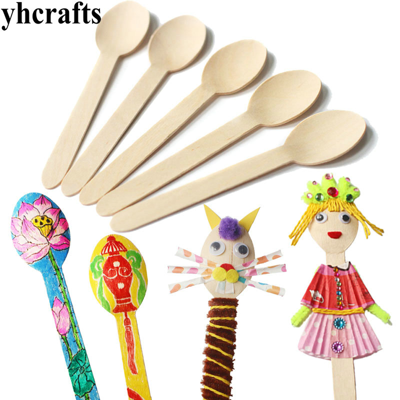 20PCS/LOT.Wood spoon arts and  - Art Craft For Kindergarten のレビューと価格