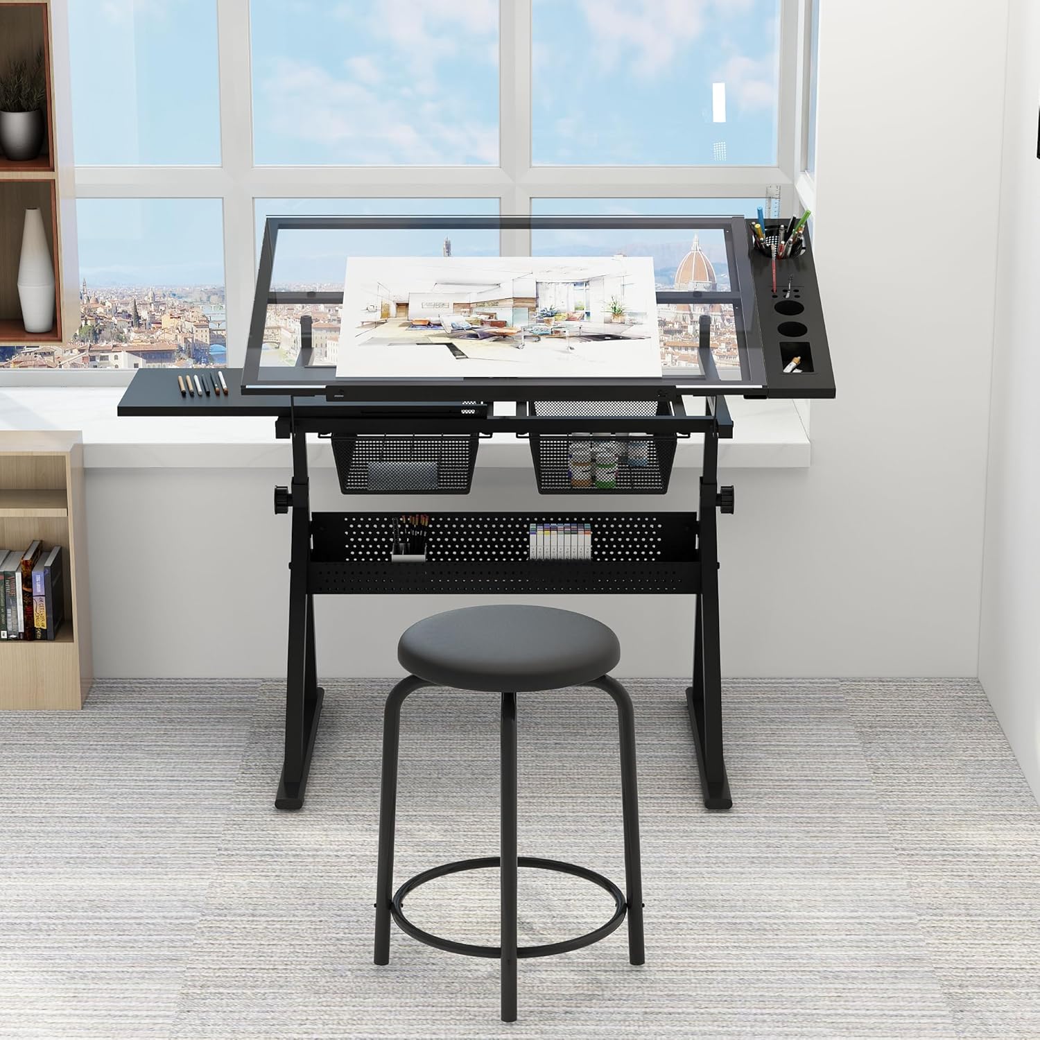Table w/Stool, Height Adjustab - Art & Craft Voucher Code のレビューと価格