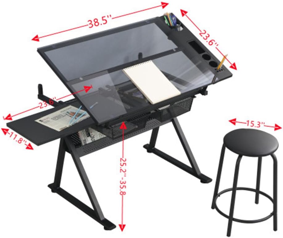 Table w/Stool, Height Adjustab - Art & Craft Voucher Code のレビューと価格