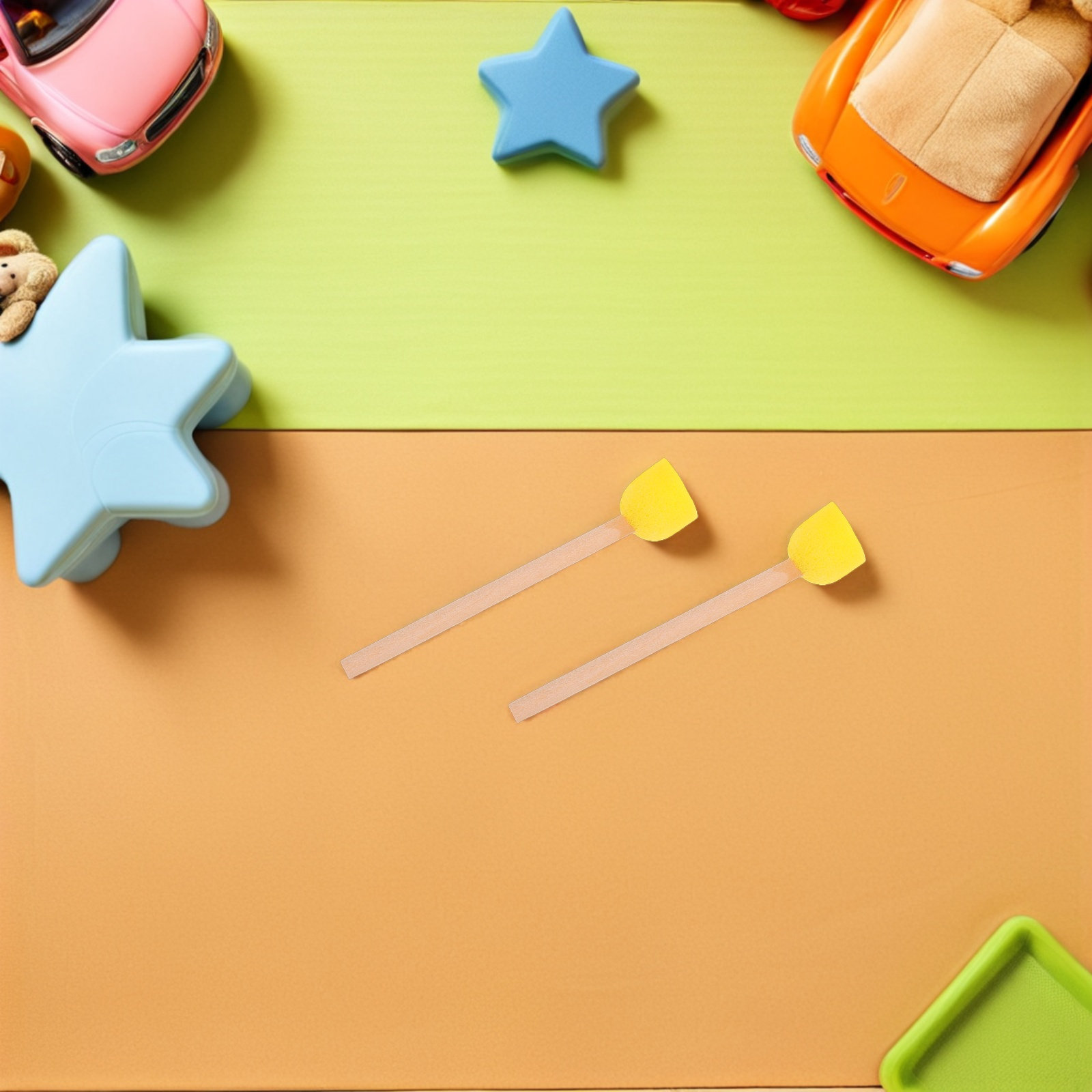 80Pcs Round Sponge Brushes Woo - Art Craft For Preschool のレビューと価格