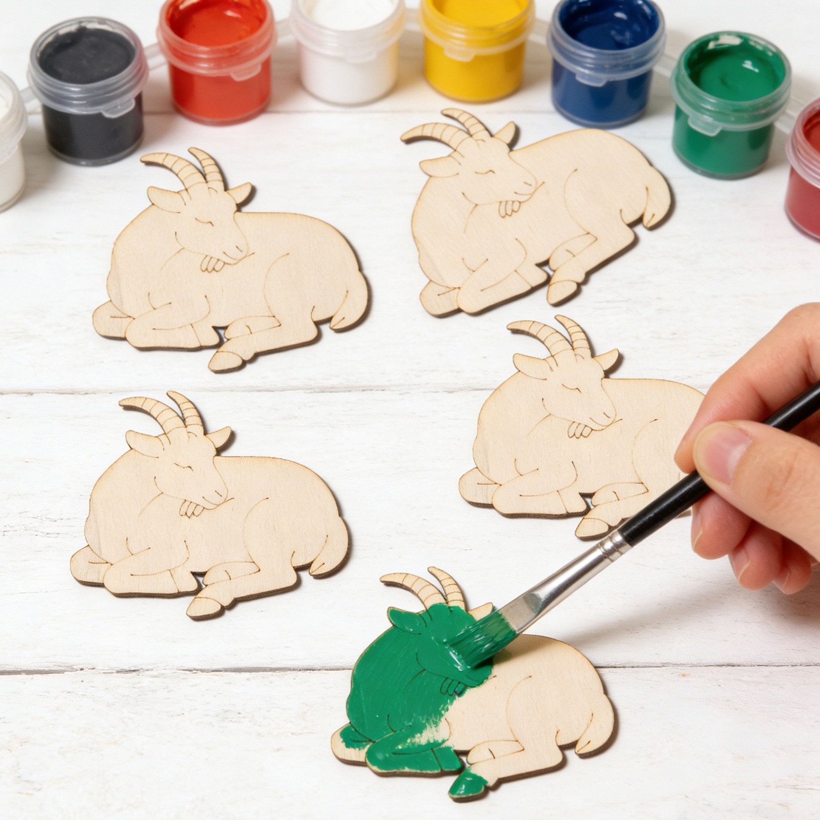 10pcs/set Unfinished Wood Shee - Art & Craft Voucher Code のレビューと価格