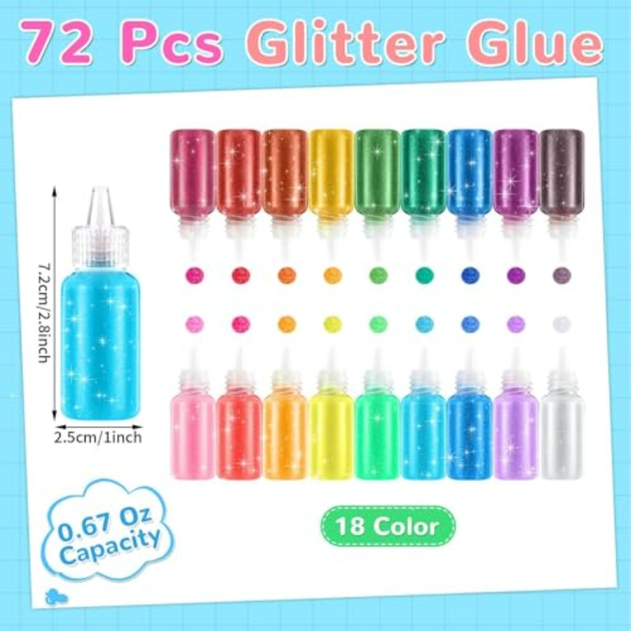 Glitter Glue Colors Washable A - Art Craft Stick のレビューと価格