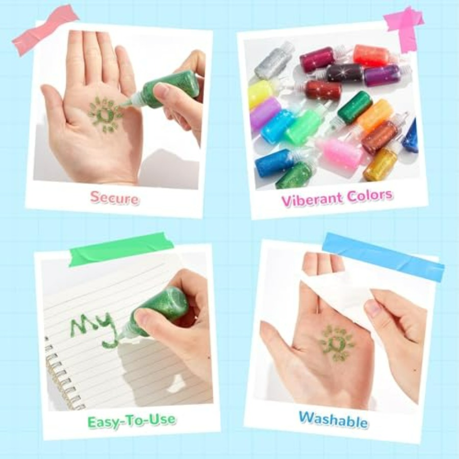Glitter Glue Colors Washable A - Art Craft Stick のレビューと価格