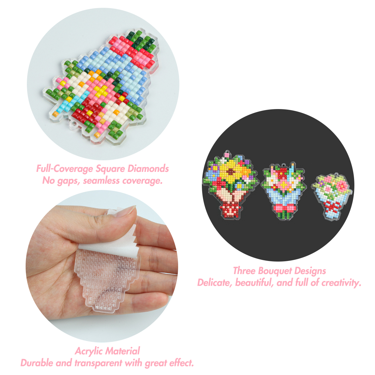 FOREVER YOUNG 3PCS Bouquet Acr - Art Craft Kit のレビューと価格