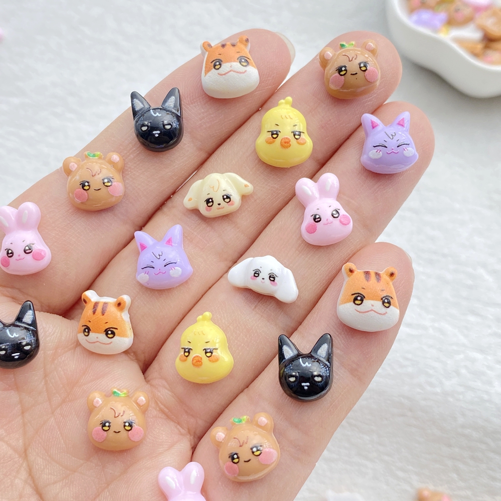 50pcs Mixed resin cartoon mini - Art Craft Rabbit のレビューと価格