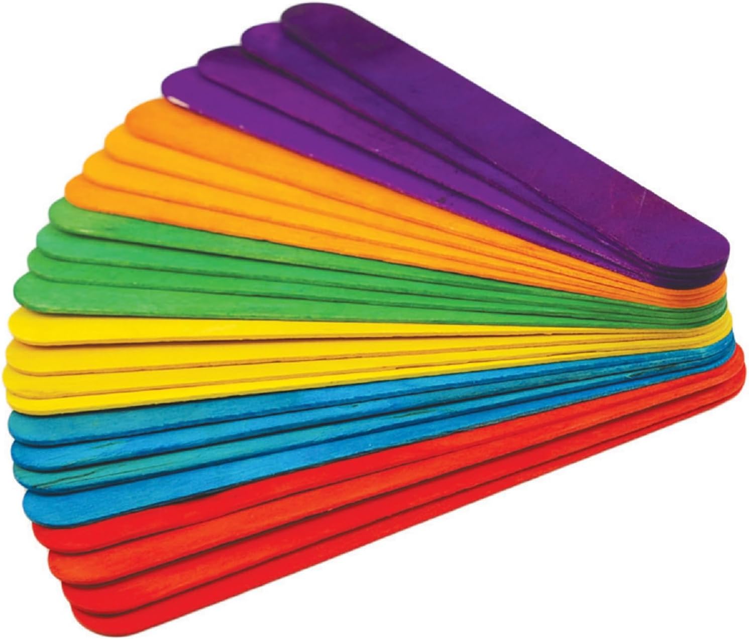 KTOJOY 6” 50 Pcs Colored Jumbo - Art Craft Stick のレビューと価格