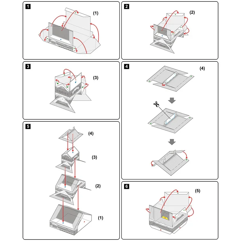 Japan Kumamoto Castle Folding  - Art Craft Building のレビューと価格