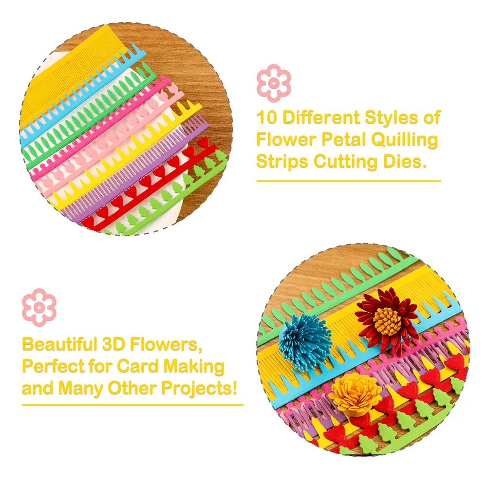 3D Spiral Flower Cutting Dies  - Quilling Paper Strips のレビューと価格